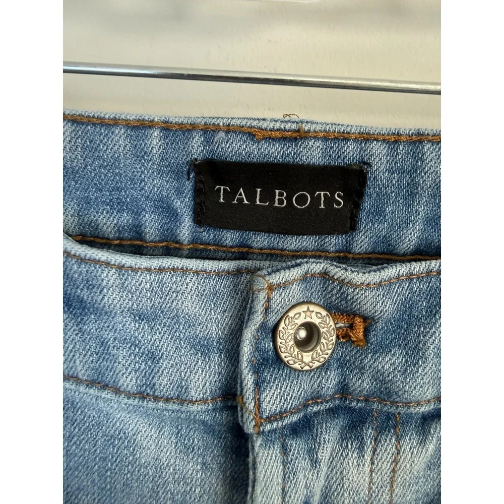 Talbots Modern Ankle Jeans Women's 4 Light Blue Denim Casual‎